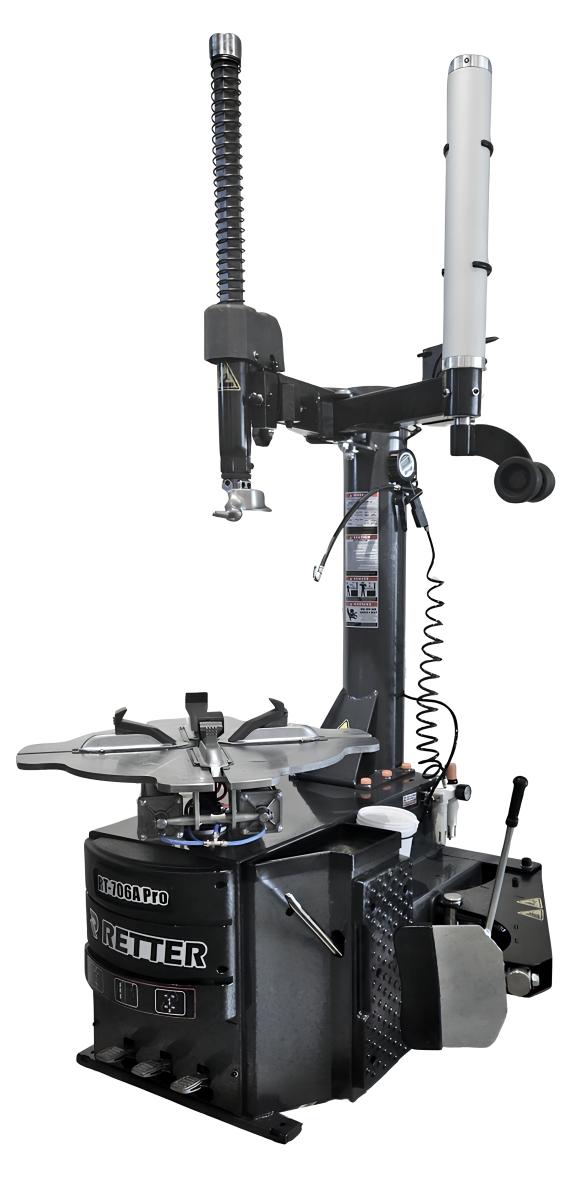 Montiermaschine RT-706A Pro mit Schwingarm, 2 Geschwindigkeiten und Felgenspannung bis 28 Zoll | RETTER