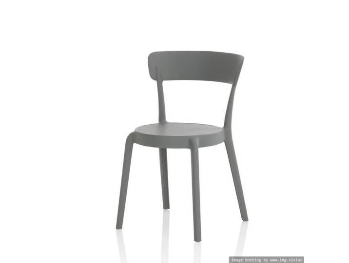Set de 4 Chaises d'intérieur-extérieur ISABEL gris