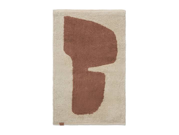 Ferm Living Tapis de salle de bain Lay 50x70 cm Parchment-rust