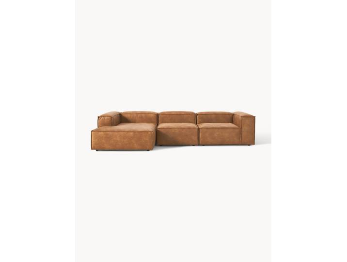 Modulaire leren hoekbank Lennon (4-zits)