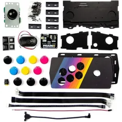 Pimoroni Picade Console DIY Kit, Retro Gaming, Mehrfarbig, Schwarz