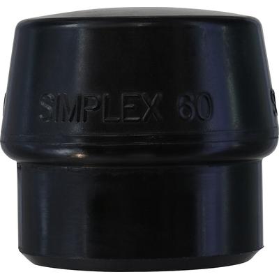 Schonhammerkopf Simplex Kopf Gummikompf, schwarz 60 mm