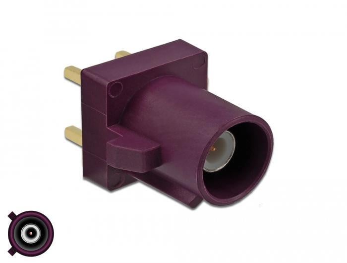 Delock 89730 FAKRA D adapter, paars, kunststof, goud
