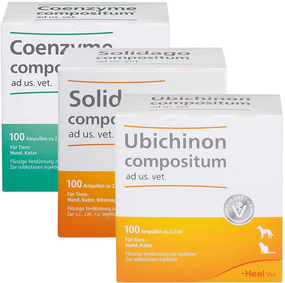 Solidago compositum VET Solidago Comp AD US VET + Ubichinon US. Vet. Coenzyme 3x100 St Ampullen