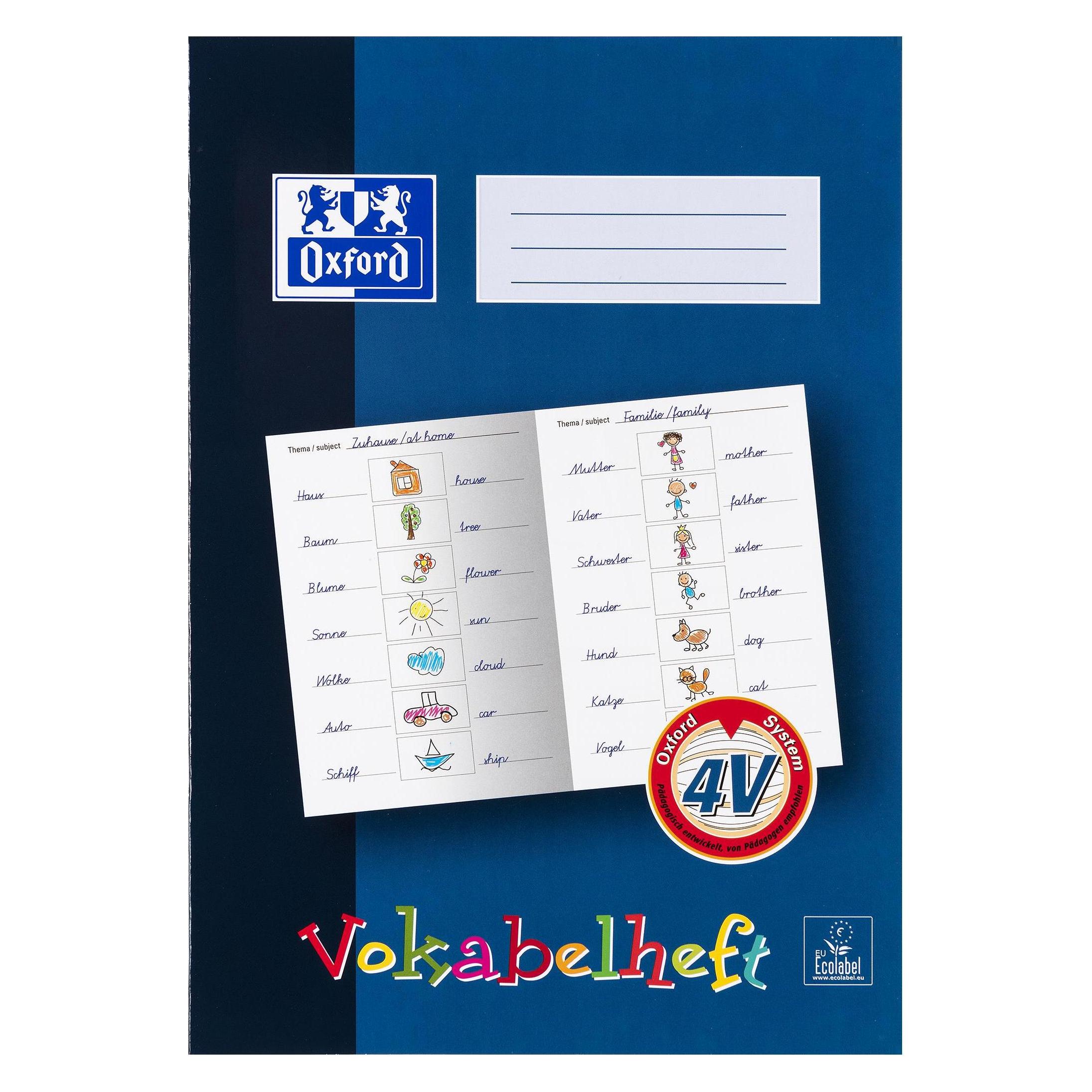 Oxford Vokabelheft A4 (A4, Liniert, Harter Einband) (100057955)