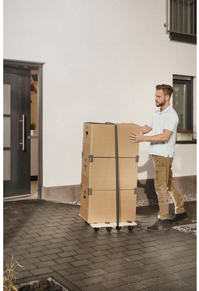 Transportwagen WOLFCRAFT "Möbeltransporter F", beige, B:29cm H:12cm L:59cm, Transportwagen, Transportwagen beige Einheitsgröße