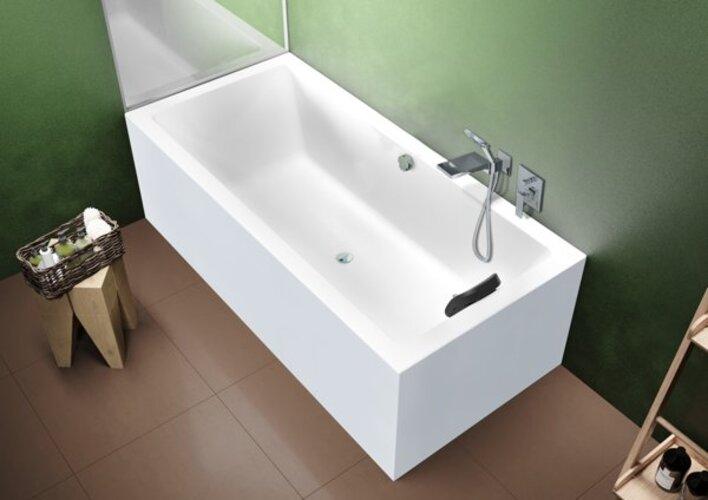 RIHO Lugo Rechteck-Badewanne, Version links, PlugPlay-Variante, 2-Sitzer, weiß, B135015005
