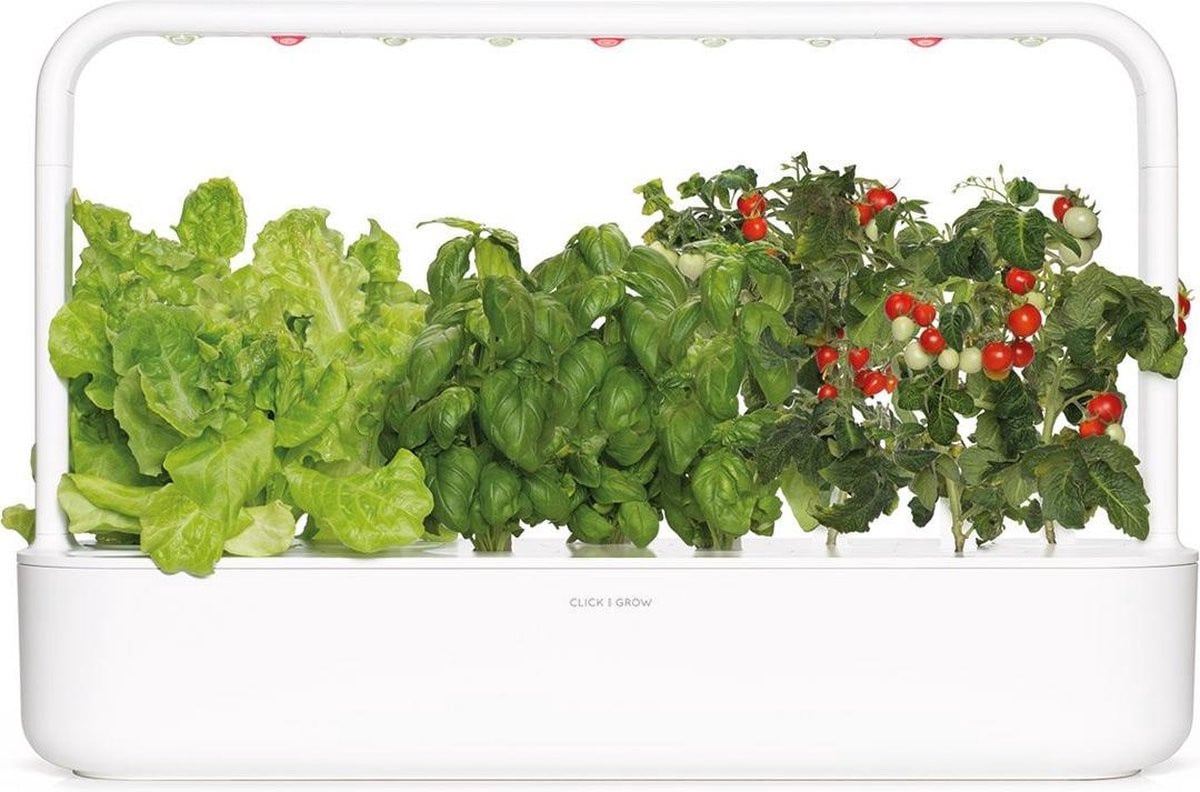 Click & Grow Smart Garden 9 Binnentuin met LED-verlichting - Wit