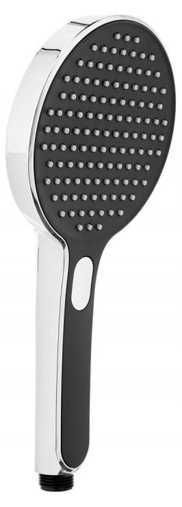 SAT Handdouche SATBSRS33C met knop en 3 functies, zwart/chroom