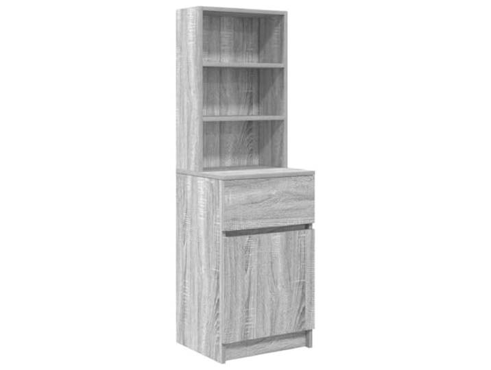 Makastle Nachttisch Grau Sonoma 39x35x125 cm Holzwerkstoff