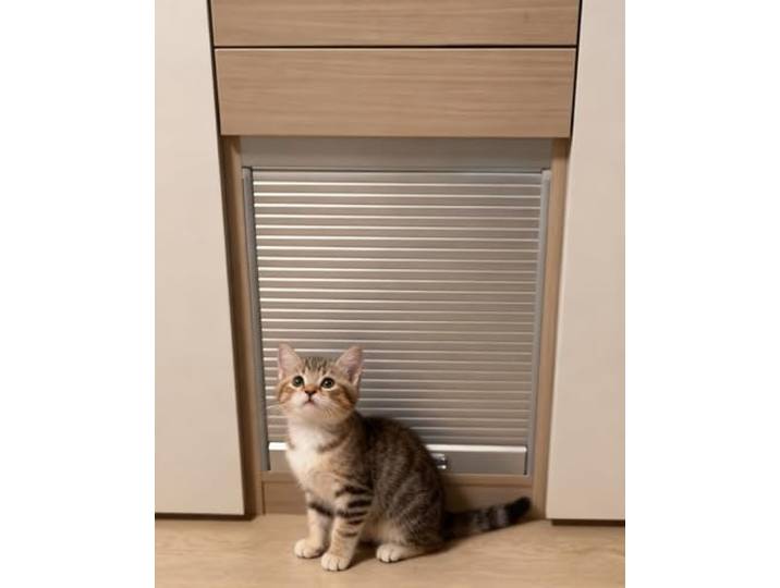 HGOuhK Ziehharmonika-Tür, Schiebe-Rollladen-Schranktür-Set, flexibles dekoratives faltbares Sideboard-Ziehharmonika-Tor(40x90cm/16x35in)