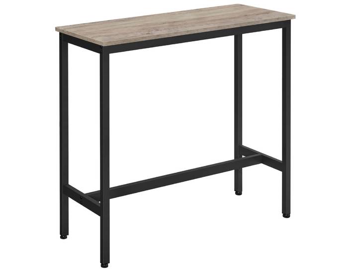Table de bar industrielle cadre en acier de cuisine pour salle noir