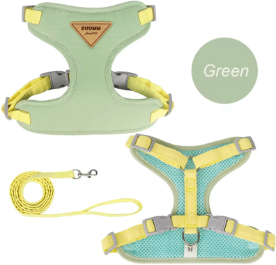 Inspire Picks Breathable Cat Harness And Leash Set Adjustable Outdoor Vest For Cats & Small Dogs green xs advise 2 3kg