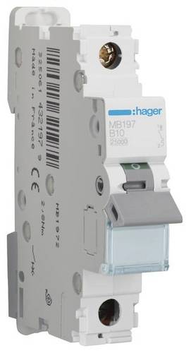 Hager MB197 Leitungsschutzschalter 1polig 10A 400V