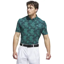 adidas Polo Go-To Print, dunkelgrün/grün