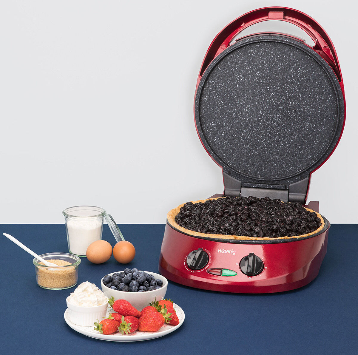 Ⓜ️🔵🔵🔵 H.Koenig TRT180 - Fornetto per TORTE SALATE, CUPCAKES, SFORMATI, PIZZA, FOCACCIA,