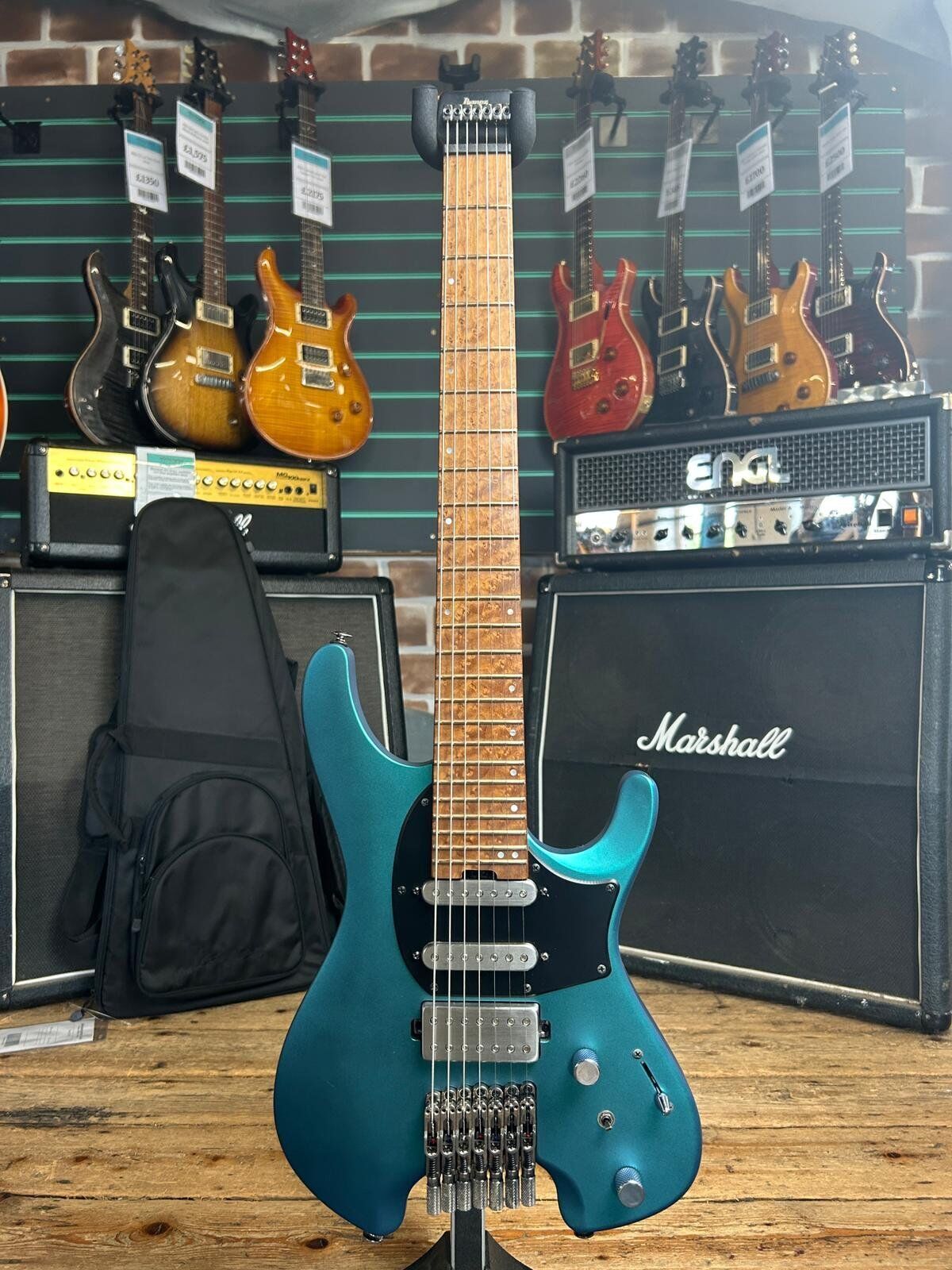 Ibanez Q547 Blue Chameleon 2023 Headless 7-String Electric Guitar   blue - Refurbished
