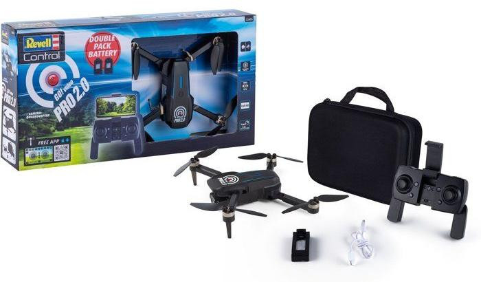Revell Control Go! Video PRO Drone met Full HD camera, 2-assige gimbal en 2 batterijen, inclusief transporttas