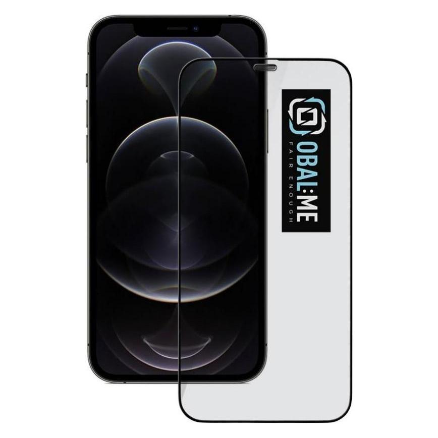 Obal:Me 5D Glass Screen Protector for Apple iPhone 12/12 Pro Black (Apple iPhone 12) (8596311222528)