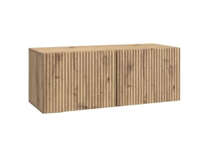 LMTYOENFG TV-Schrank Wandmontiert Hängend Artisan-Eiche 78,5x31x30cm Schwebendes Lowboard für Wohnzimmer und Schlafzimmer mit 2 Drehtüren, robuster Bauweise und 60 kg Belastbarkeit.