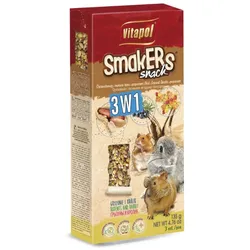 VITAPOL Sticks für Nagetiere "Smakers" 3in1 (nussig / Waldfrucht / Popcorn) 3 Stk.