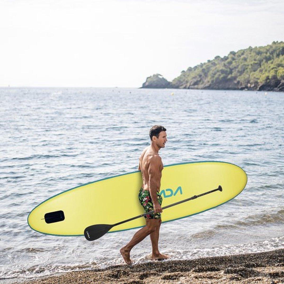 Aufblasbares Stand-Up-Paddleboard - 6 Inch dick - Verstellbares Paddel - Für Erwachsene - Wassersport