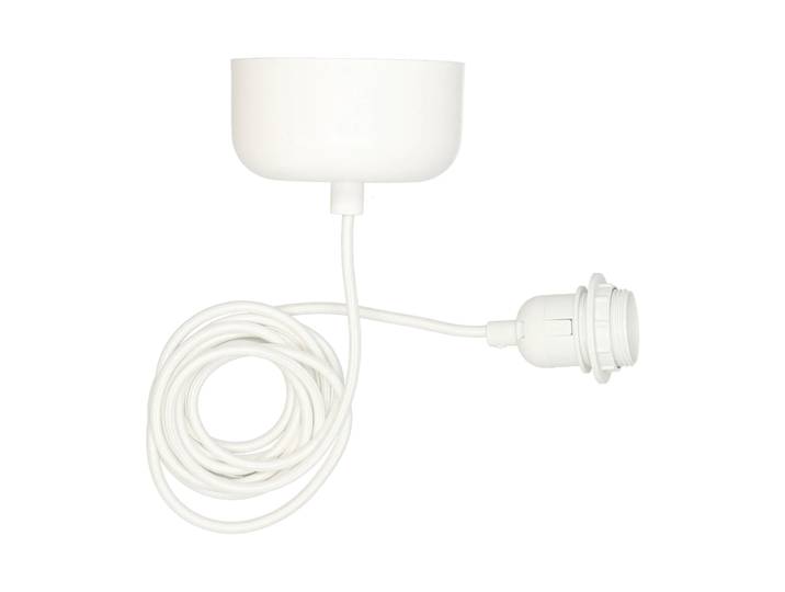 Scandi Living Suspension de plafond avec câble de 250 cm Blanc
