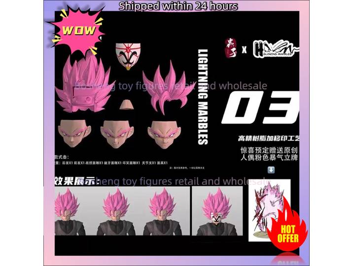 Original WORM X HOOM SHF SSJ2 Super Saiyan Son Goku 3.0 têtes Dragon Ball Z accessoires têteculpt Anime Figure modèle jouets