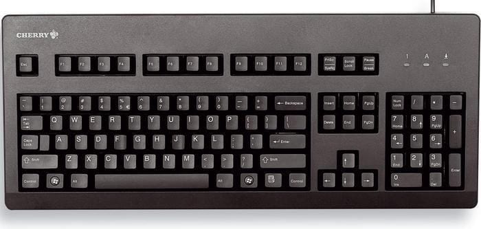 Cherry G80-3000LPCDE-2 Tastatur kabelgebunden, Schwarz