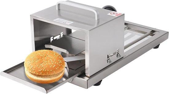 WAN Broodsnijmachine in Zilver - Instelbare Dikte - 41 x 20 x 19 cm