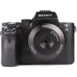 7artisans 35 mm f/5.6, Sony E (Sony E, Vollformat), Objektiv, Schwarz, Grau