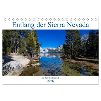 Entlang der Sierra Nevada (Tischkalender 2026 DIN A5 quer), CALVENDO Monatskalender