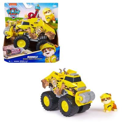 PAW Patrol Rescue Wheels - Rubbles Bulldozer Monstertruck mit Rubble Hundefigur