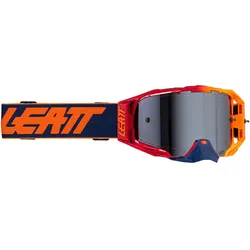 Leatt, Unisex, Sportbrille, Velocity 6.5 Cryztal Ir-Schutzbrille. (Blau, Orange, Cryztal Iriz), Mehrfarbig