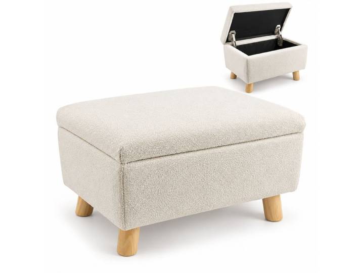 Relaxdays Repose-pieds avec rangement