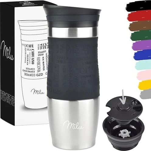 Milu Thermobecher 370ml Farbe Schwarz (0.37 l) (6017)