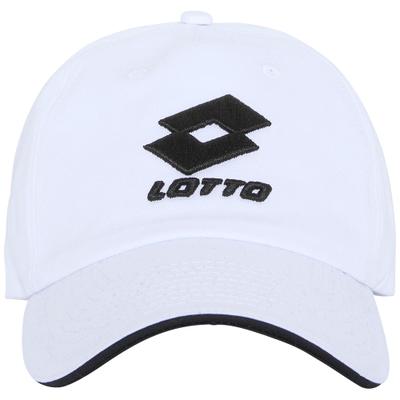 Baseball Cap LOTTO, Herren, weiß (hellweiß), 100% Cotton, unifarben, Caps, - mit hochwertiger Logo-Stickerei