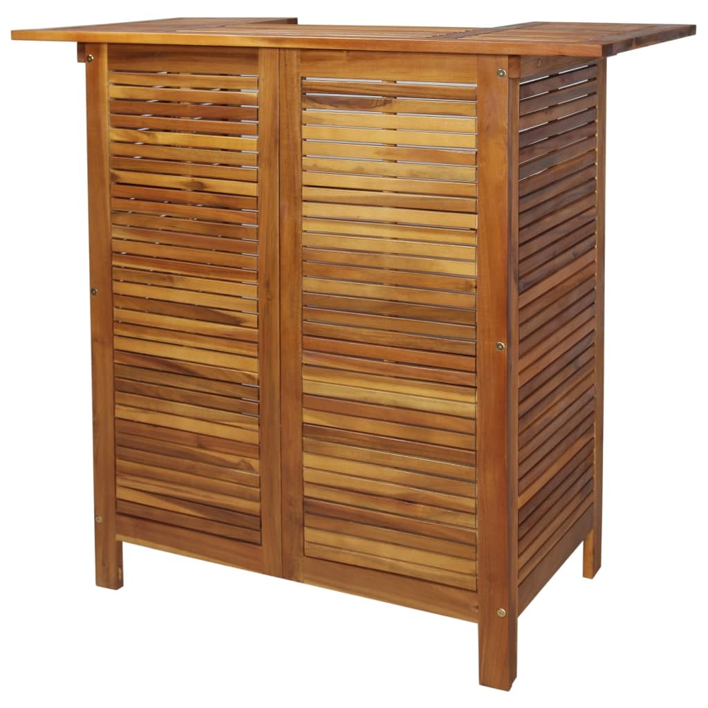 The Living Store Stehtisch 110x50x105 cm Akazienholz Massiv