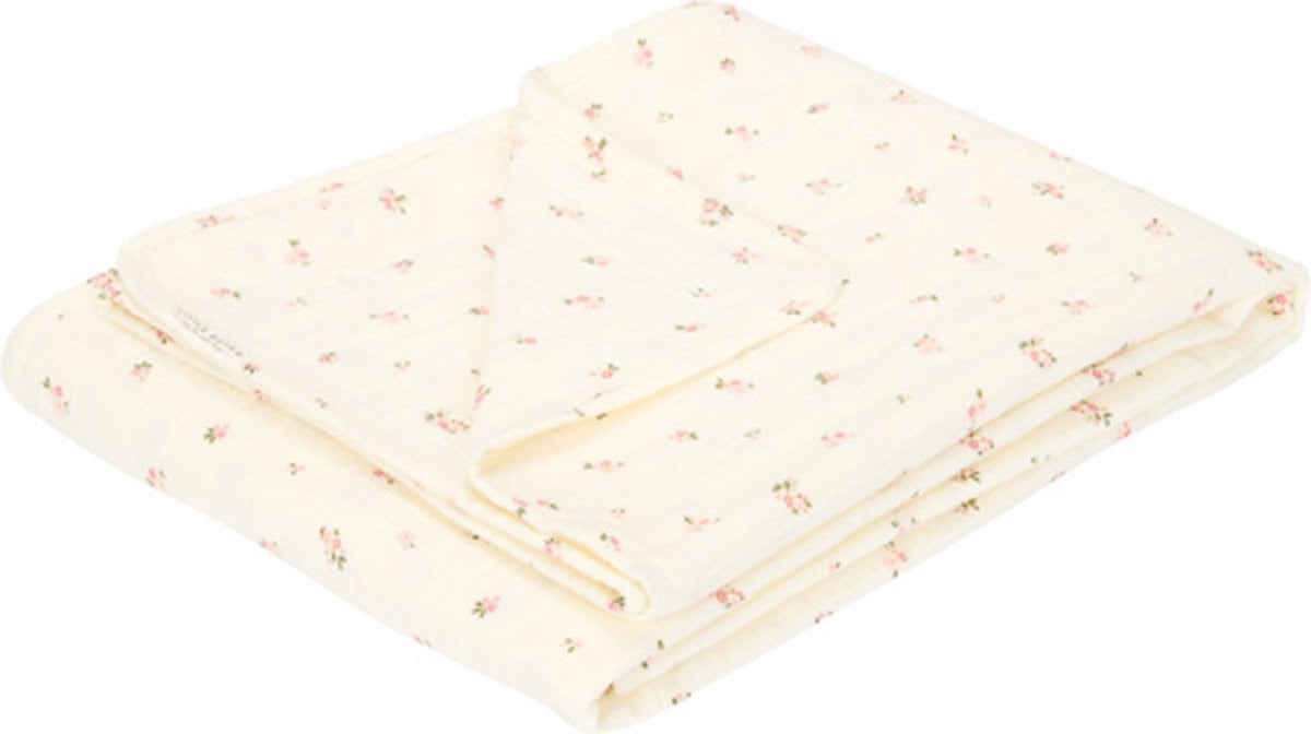 Little Dutch Ledikantdeken Fairy Blossom - Wit