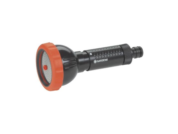 Multifunktionsbrause GARDENA Spritz-Brause , weiss (schwarz, orange, silberfarben, weiß), Kunststoff, Metall, Gartenbrausen, Multifunktionsbrause