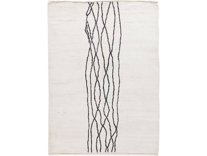 Berber Ela Design Teppich 152x203 Handgeknüpft Modern Orientteppich Designteppich Wolle