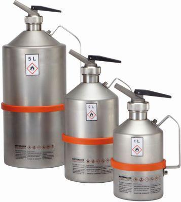 Dosierkanne, Edelstahl 1.4301, 1 l, Ø 111 x H 235 mm, automatisches Überdruckventil