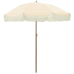 Helloshop26 - Moderner leichter neigbarer Sonnenschirm für den Strand 160 x 160 x 196 cm aus gelbem Polyester