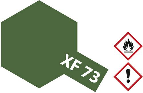 Tamiya Acrylfarbe Dunkelgrün (matt) XF-73 Glasbehälter 10ml