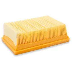AccuCell Staubsaugerfilter für Staubsauger wie Kärcher 2.863-005.0, Flachfalten-Filter, Staubsauger Zubehör, Orange