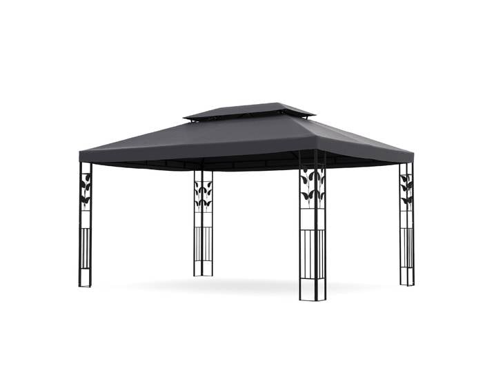Gartenpavillon ZEN 4 x 3 m anthrazit