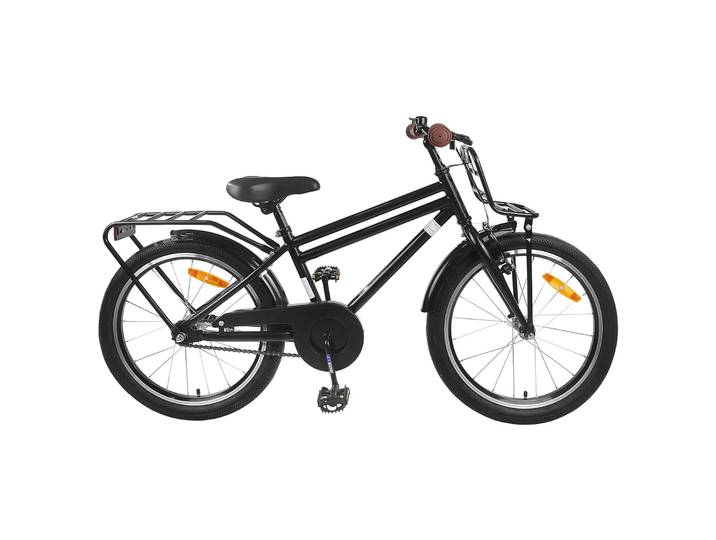 vidaXL Kinderfahrrad 22 Zoll für 7-12 Jahre alt Schwarz
