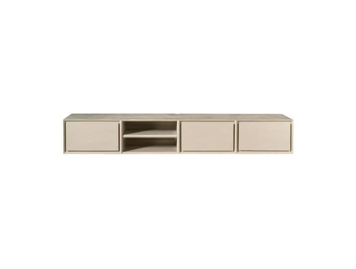 Long meuble tv suspendu sable 3 tiroirs 240 cm