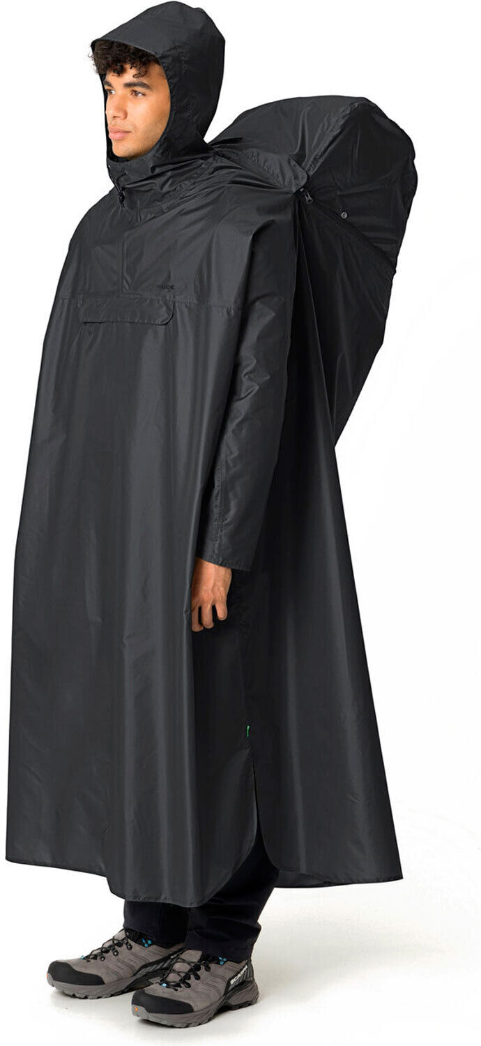 Vaude poncho ii poncho montaña Negro (L/XL)