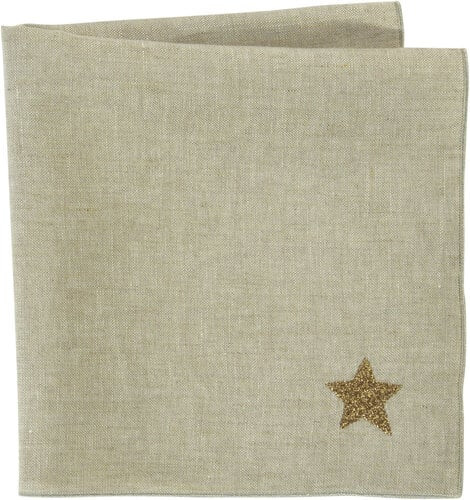 Sander linnen servet Star Beige 45x45 cm